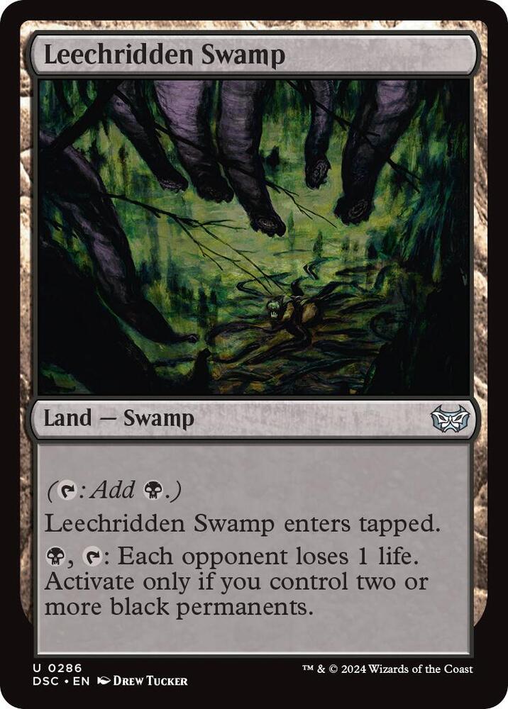 Leechridden Swamp (286) [Duskmourn: House of Horror Commander]