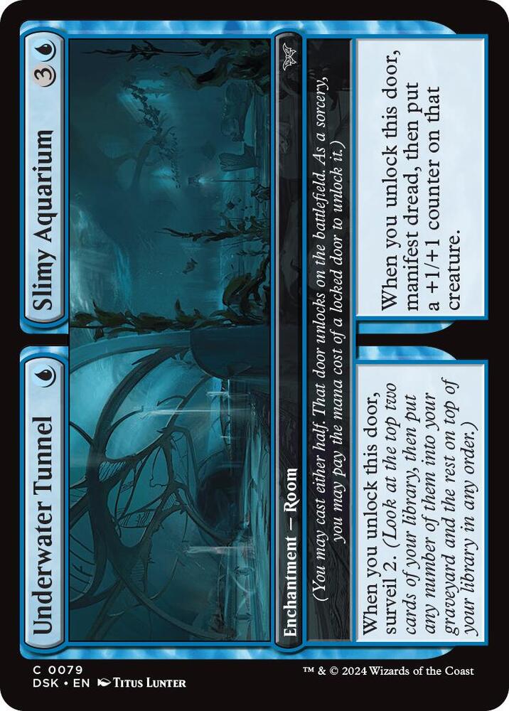 Underwater Tunnel // Slimy Aquarium (79) [Duskmourn: House of Horror]