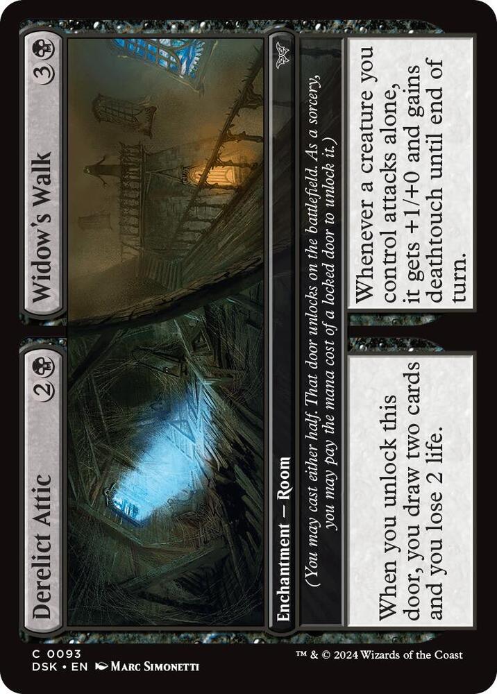 Derelict Attic // Widow's Walk (93) [Duskmourn: House of Horror]