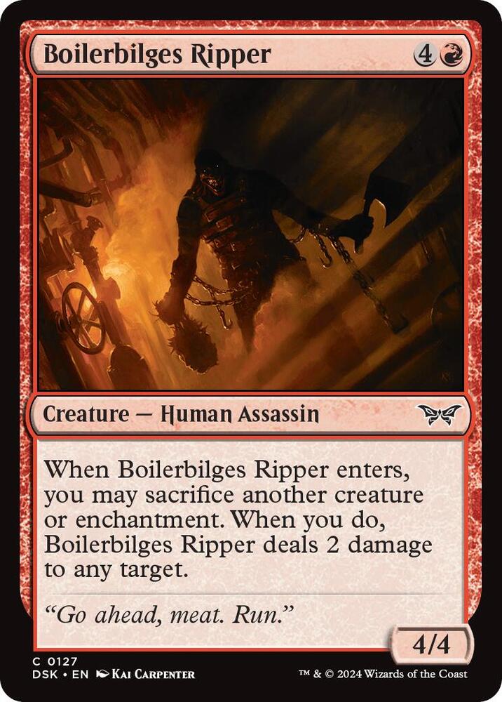 Boilerbilges Ripper (127) [Duskmourn: House of Horror]