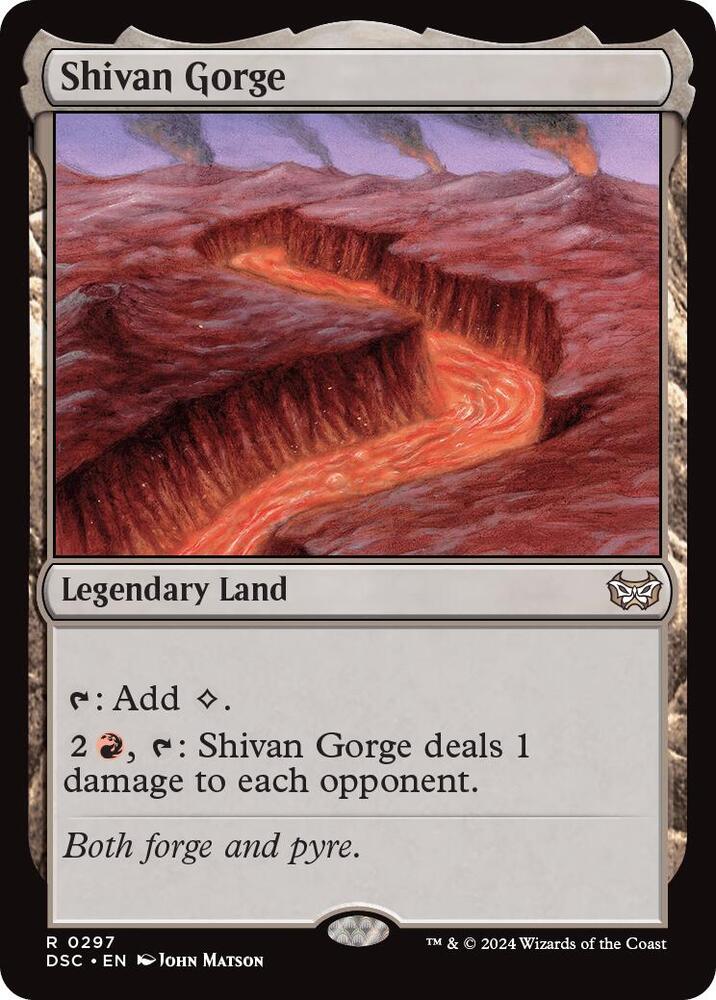 Shivan Gorge (297) [Duskmourn: House of Horror Commander]