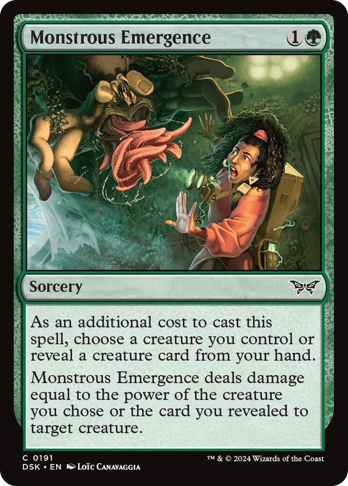 Monstrous Emergence (191) [Duskmourn: House of Horror]
