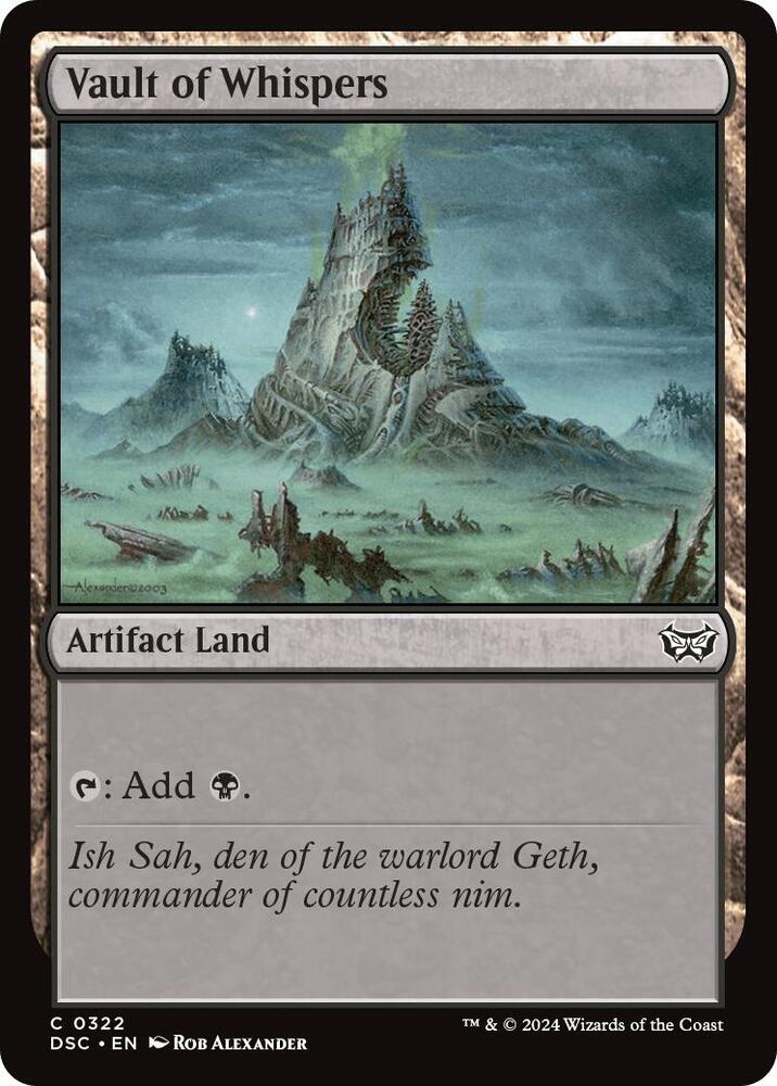 Vault of Whispers (322) [Duskmourn: House of Horror Commander]