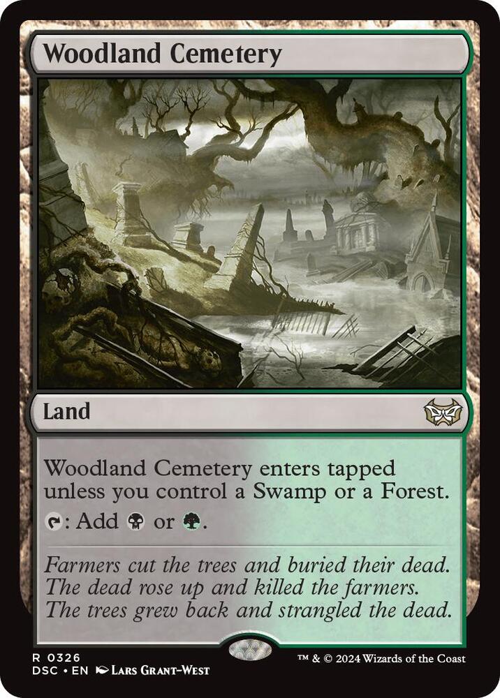Woodland Cemetery (326) [Duskmourn: House of Horror Commander]