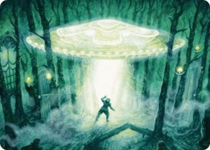 Unidentified Hovership Art Card (2) [Duskmourn: House of Horror Art Series]
