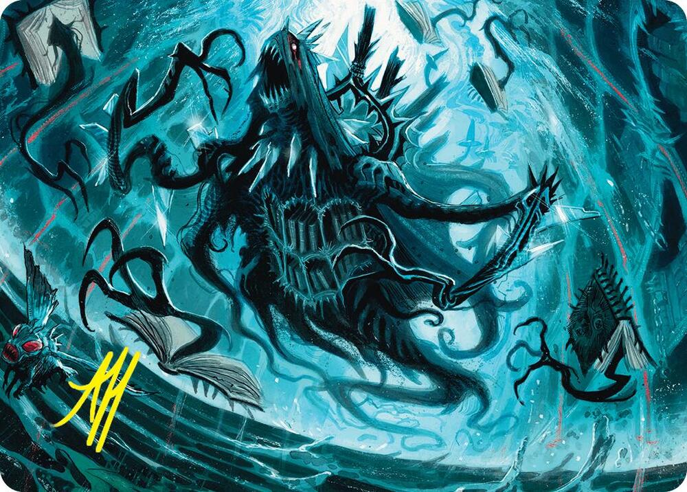 Overlord of the Floodpits Art Card (Gold-Stamped Signature) (4) [Duskmourn: House of Horror Art Series]