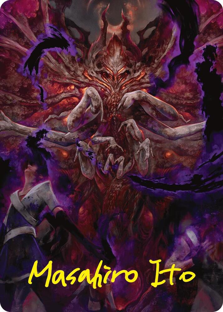 Damnation Art Card (Gold-Stamped Signature) (53) [Duskmourn: House of Horror Art Series]