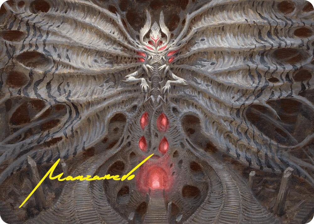 Valgavoth, Terror Eater Art Card (Gold-Stamped Signature) (10) [Duskmourn: House of Horror Art Series]