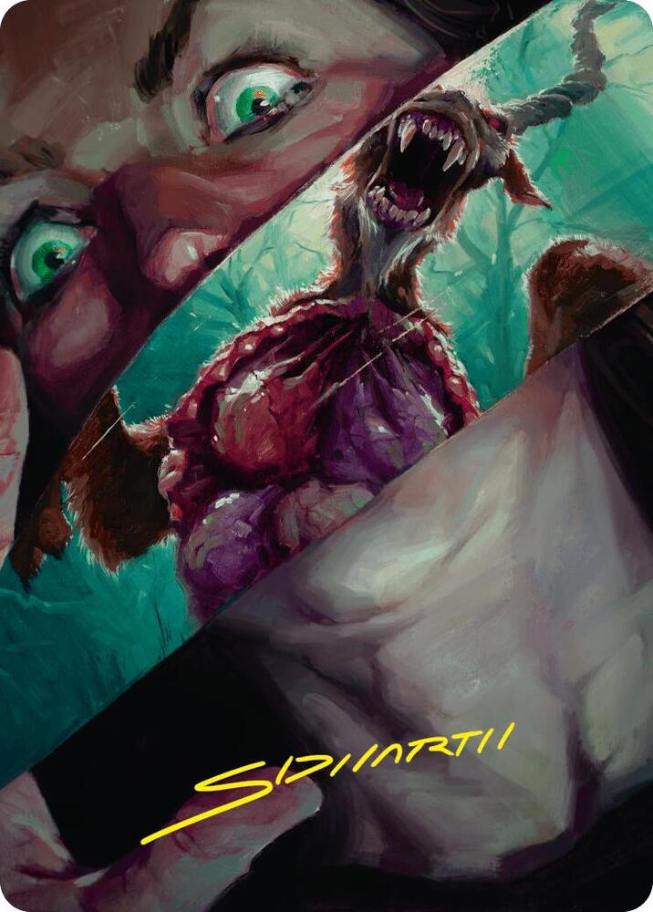 Hauntwoods Shrieker Art Card (Gold-Stamped Signature) (40) [Duskmourn: House of Horror Art Series]