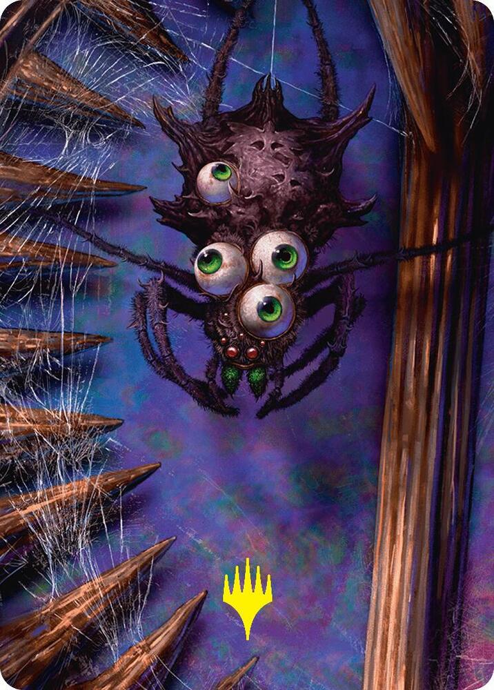Spider Art Card (Gold-Stamped Planeswalker Symbol) (54) [Duskmourn: House of Horror Art Series]