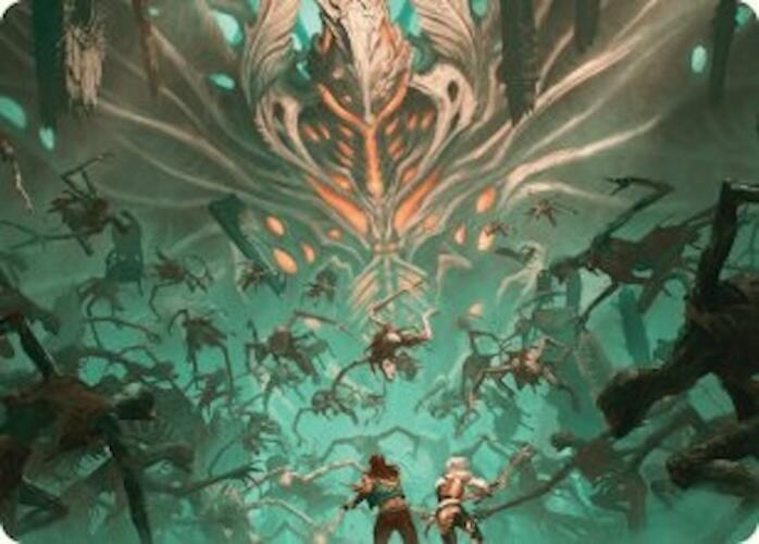 Valgavoth's Onslaught Art Card (16) [Duskmourn: House of Horror Art Series]