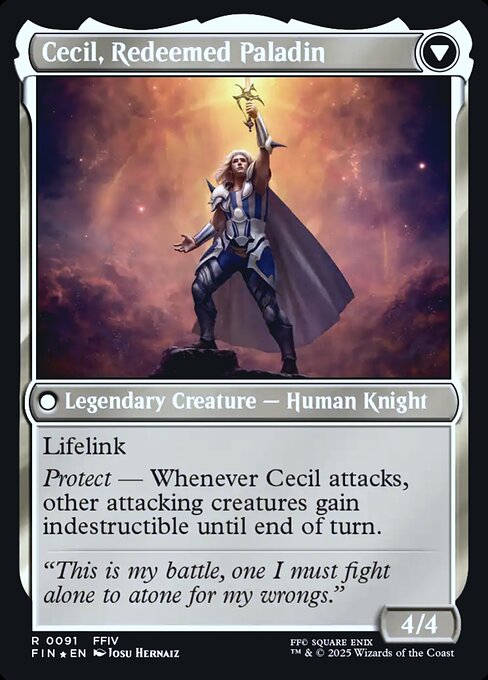 Cecil, Dark Knight (91) [Prerelease Cards] Reverse