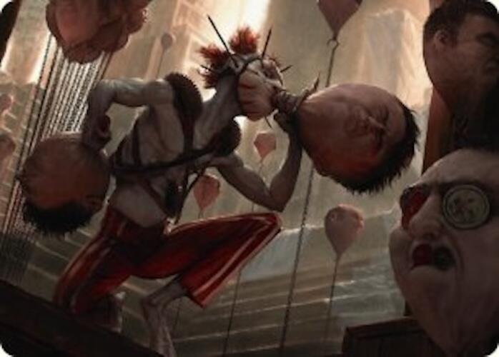 The Jolly Balloon Man Art Card (18) [Duskmourn: House of Horror Art Series]