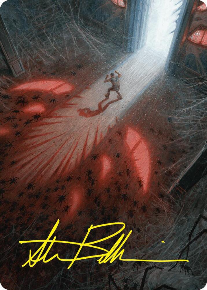 Fear My Authority Art Card (Gold-Stamped Signature) (49) [Duskmourn: House of Horror Art Series]