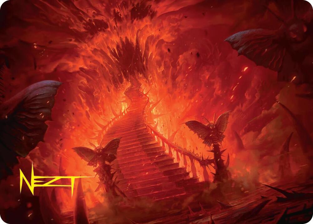 Mountain Art Card (Gold-Stamped Signature) (30) [Duskmourn: House of Horror Art Series]