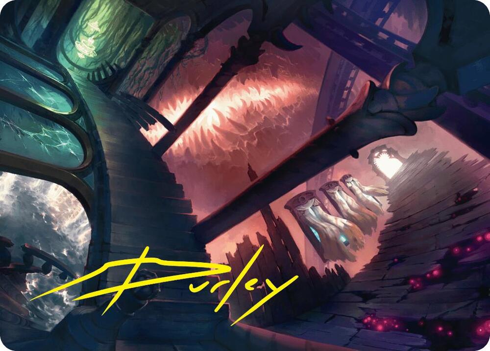 Terramorphic Expanse Art Card (Gold-Stamped Signature) (27) [Duskmourn: House of Horror Art Series]