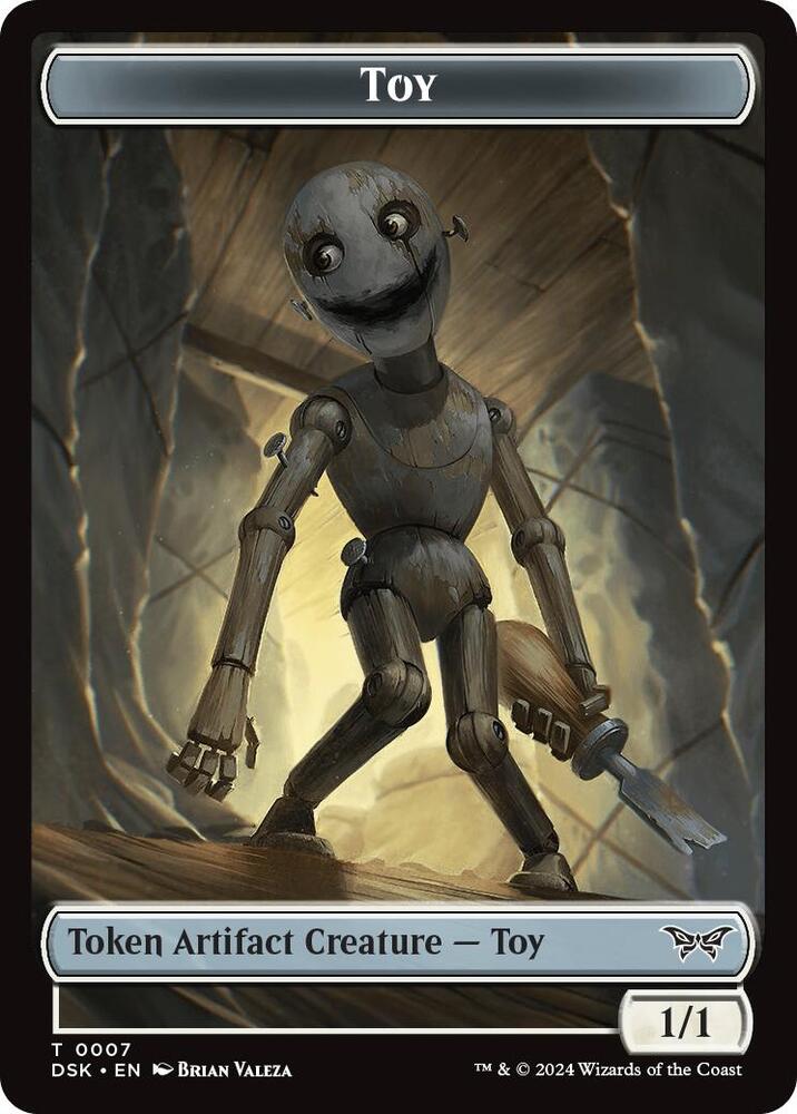 Toy // Treasure Double-Sided Token (7 // 15) [Duskmourn: House of Horror]