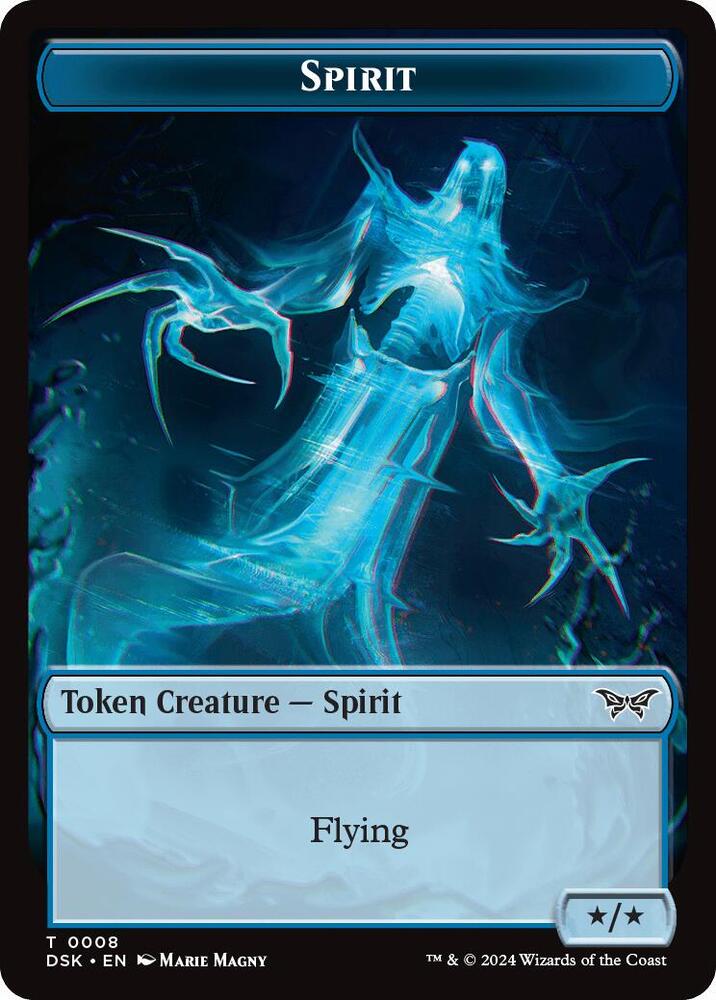 Spirit Token (0008) [Duskmourn: House of Horror]