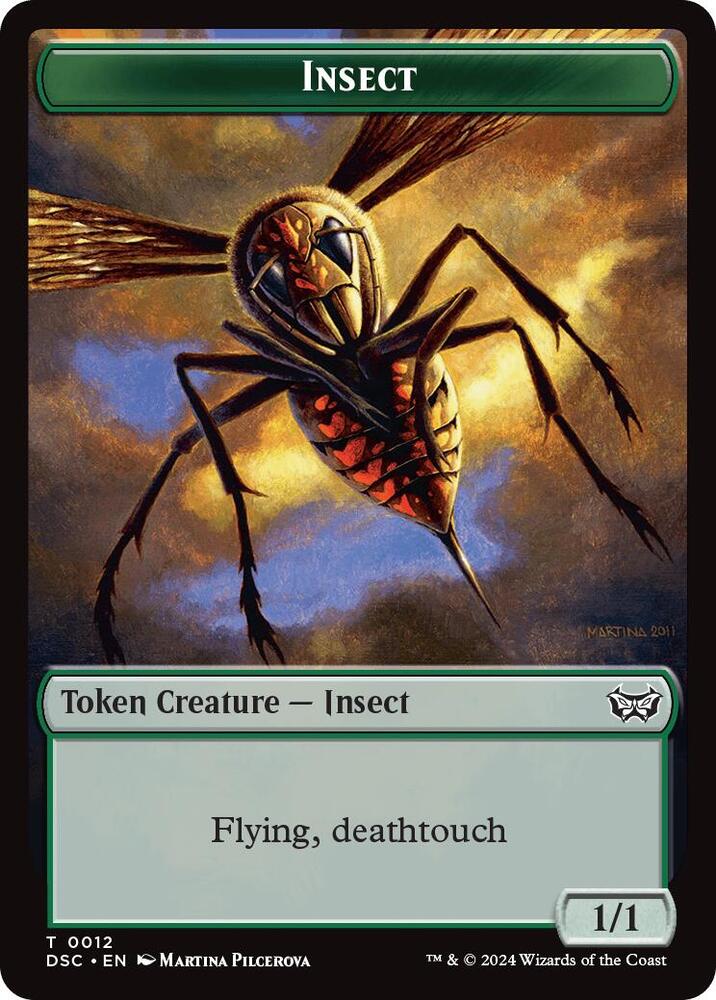 Insect (0012) // Ooze (0013) Double-Sided Token (12 // 13) [Duskmourn: House of Horror Commander]