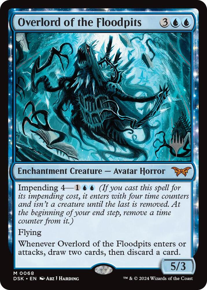 Overlord of the Floodpits (68) [Duskmourn: House of Horror Promos]