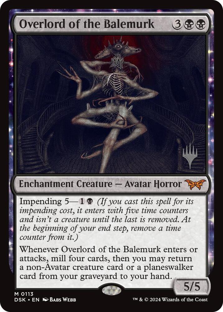 Overlord of the Balemurk (113) [Duskmourn: House of Horror Promos]