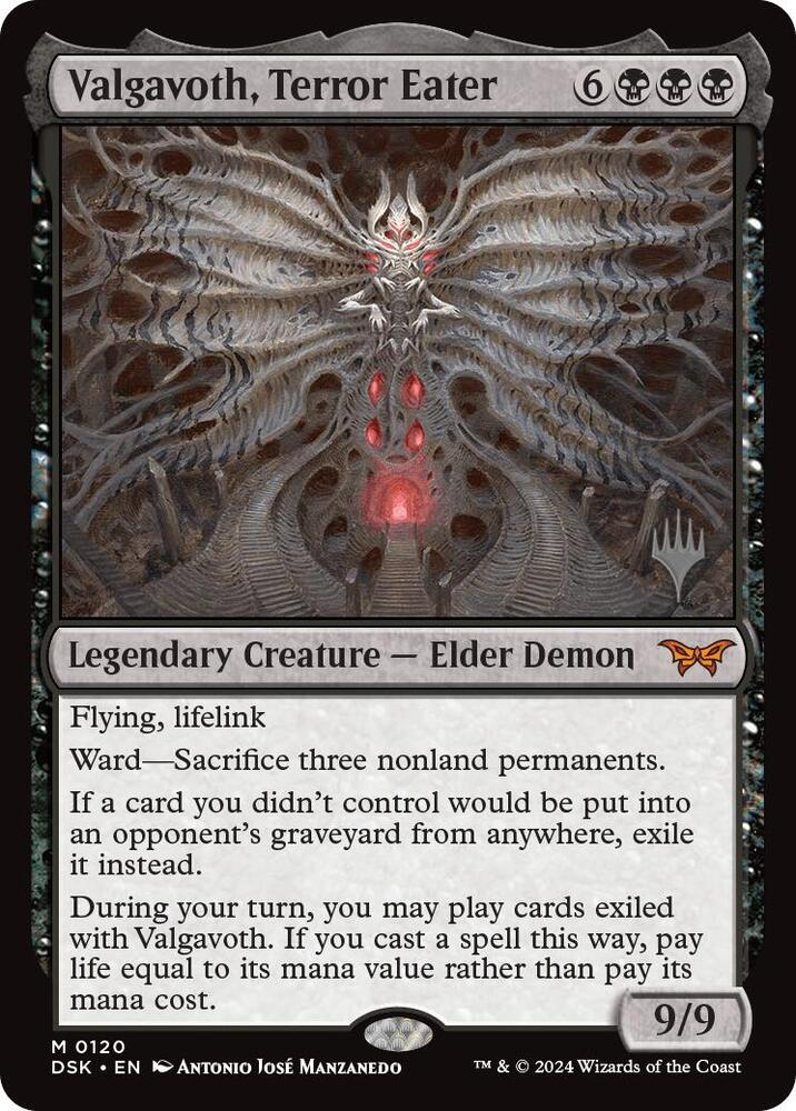Valgavoth, Terror Eater (120) [Duskmourn: House of Horror Promos]