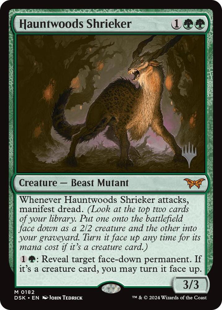 Hauntwoods Shrieker (182) [Duskmourn: House of Horror Promos]
