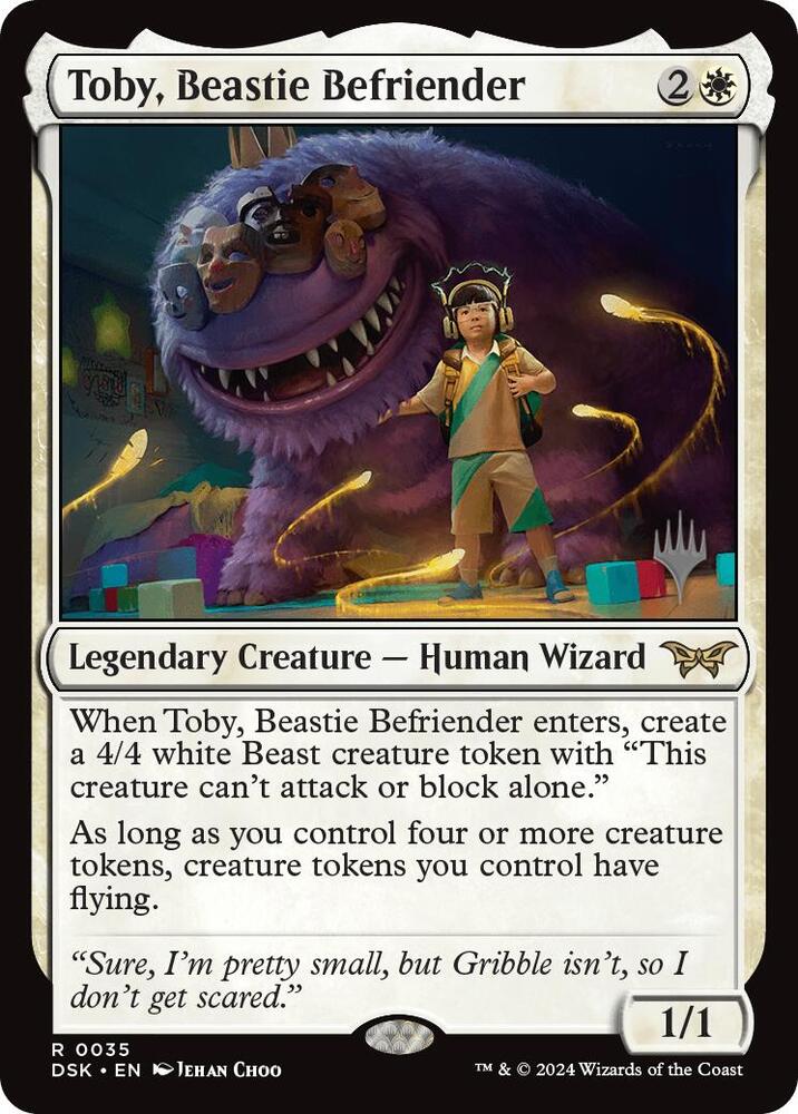 Toby, Beastie Befriender (35) [Duskmourn: House of Horror Promos]