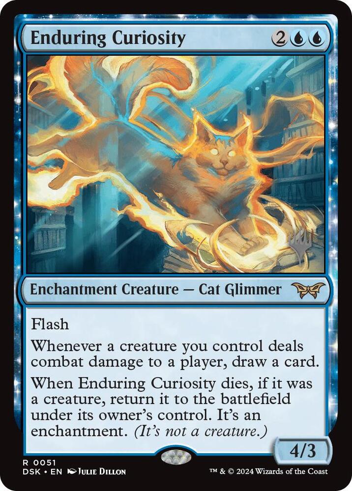 Enduring Curiosity (51) [Duskmourn: House of Horror Promos]