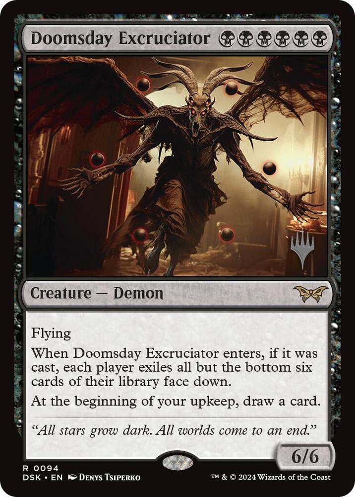 Doomsday Excruciator (94) [Duskmourn: House of Horror Promos]