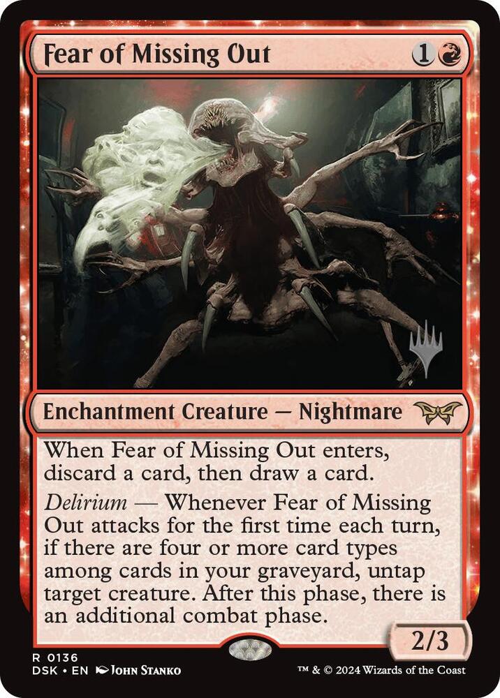 Fear of Missing Out (136) [Duskmourn: House of Horror Promos]