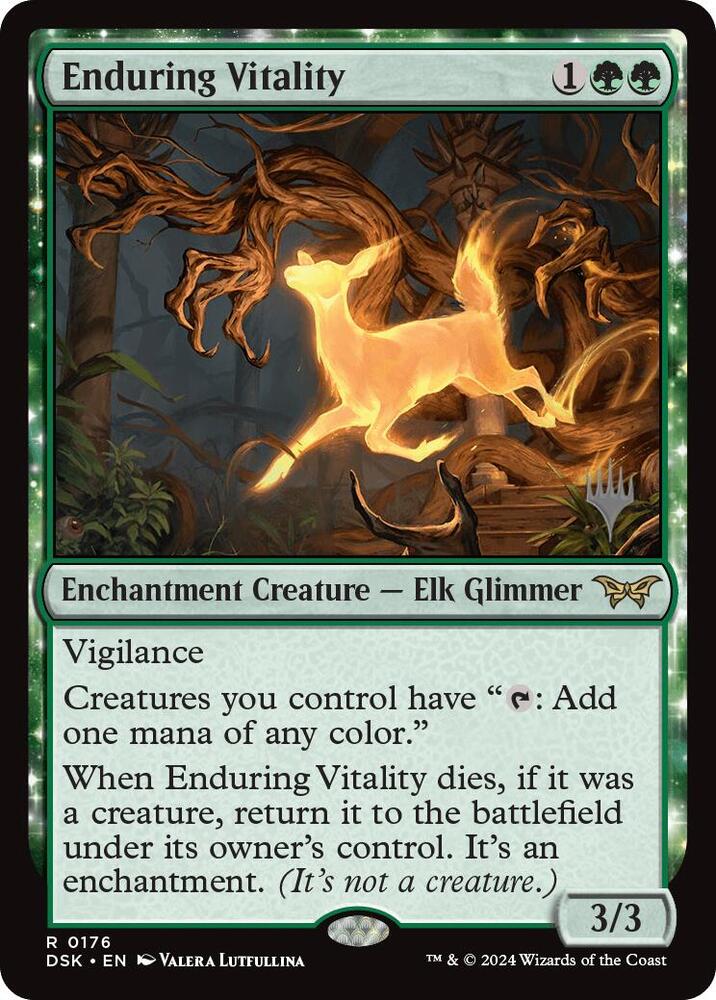 Enduring Vitality (176) [Duskmourn: House of Horror Promos]