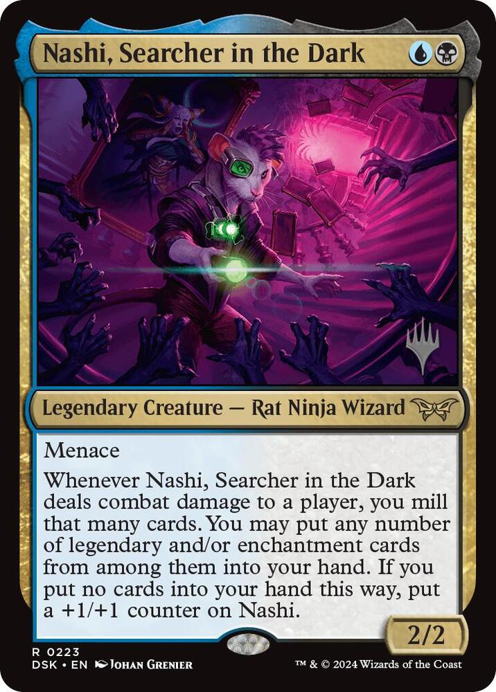 Nashi, Searcher in the Dark (223) [Duskmourn: House of Horror Promos]