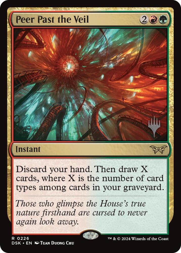 Peer Past the Veil (226) [Duskmourn: House of Horror Promos]