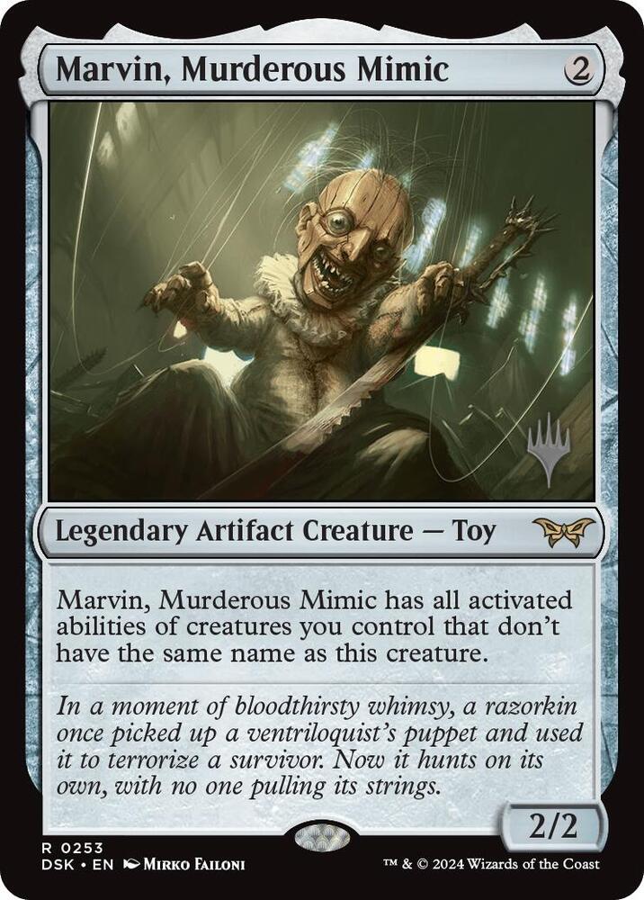 Marvin, Murderous Mimic (253) [Duskmourn: House of Horror Promos]