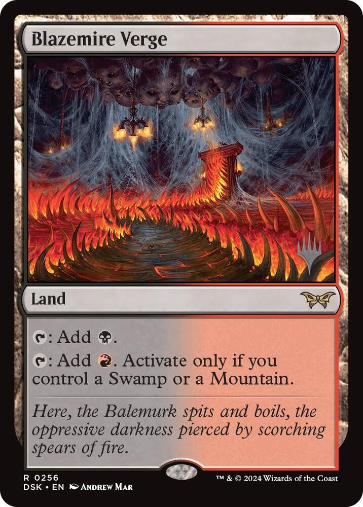 Blazemire Verge (256) [Duskmourn: House of Horror Promos]