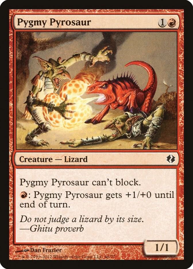 Pygmy Pyrosaur (46) [Duel Decks: Venser vs. Koth]