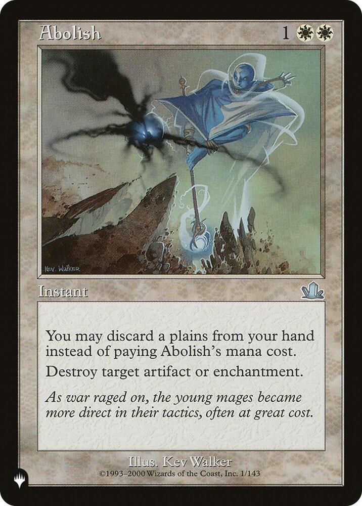 Abolish (1/143) [The List]