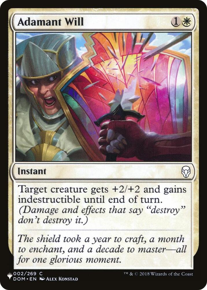 Adamant Will (002/269) [The List]
