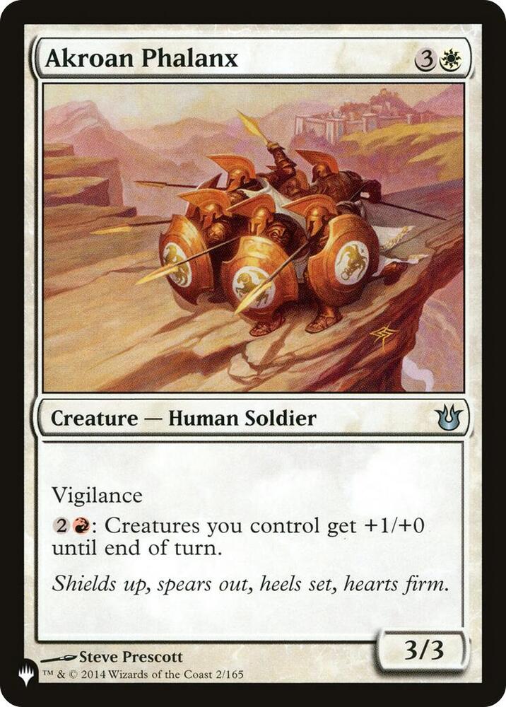 Akroan Phalanx (2/165) [The List]