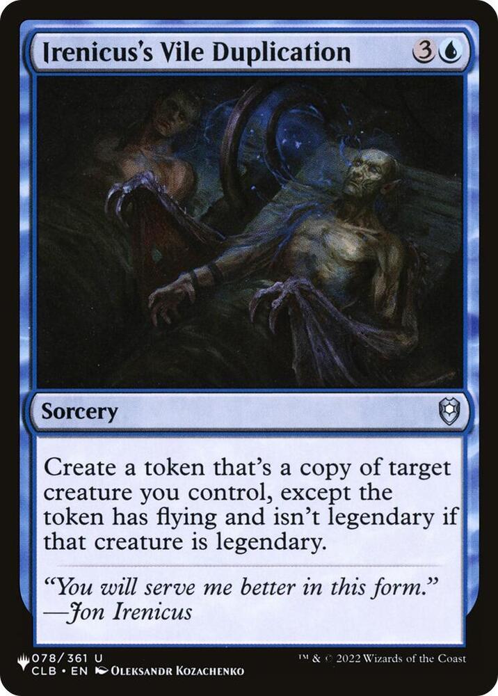 Irenicus's Vile Duplication (078/361) [The List]
