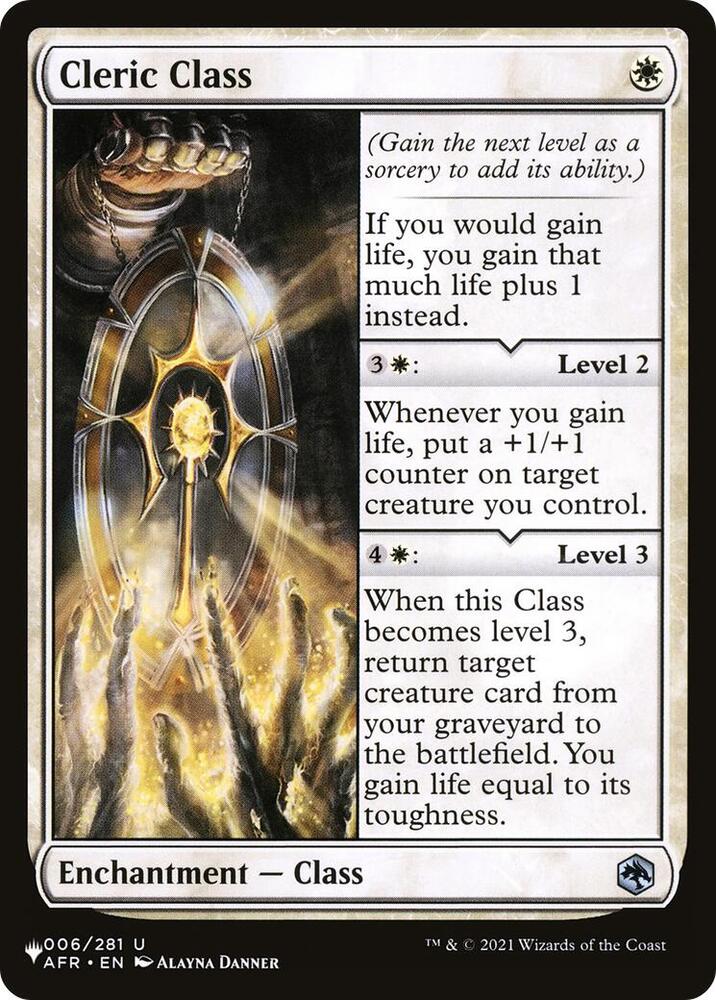 Cleric Class (006/281) [The List]