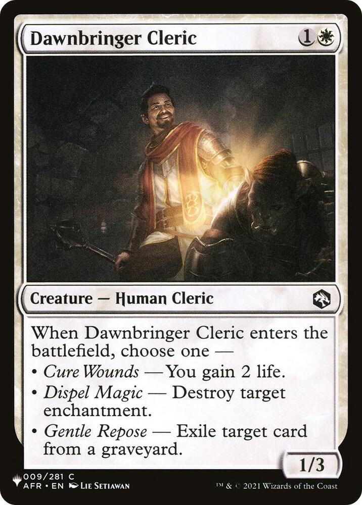 Dawnbringer Cleric (009/281) [The List]