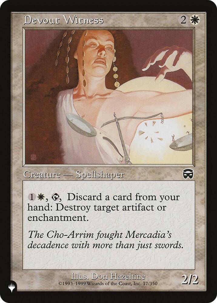 Devout Witness (17/350) [The List]