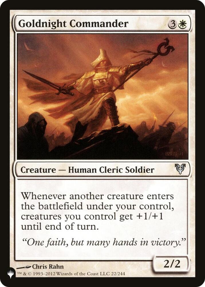 Goldnight Commander (22/244) [The List]