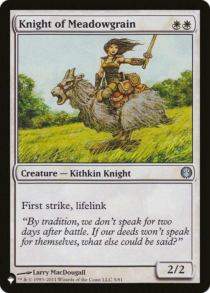 Knight of Meadowgrain (5) [The List]