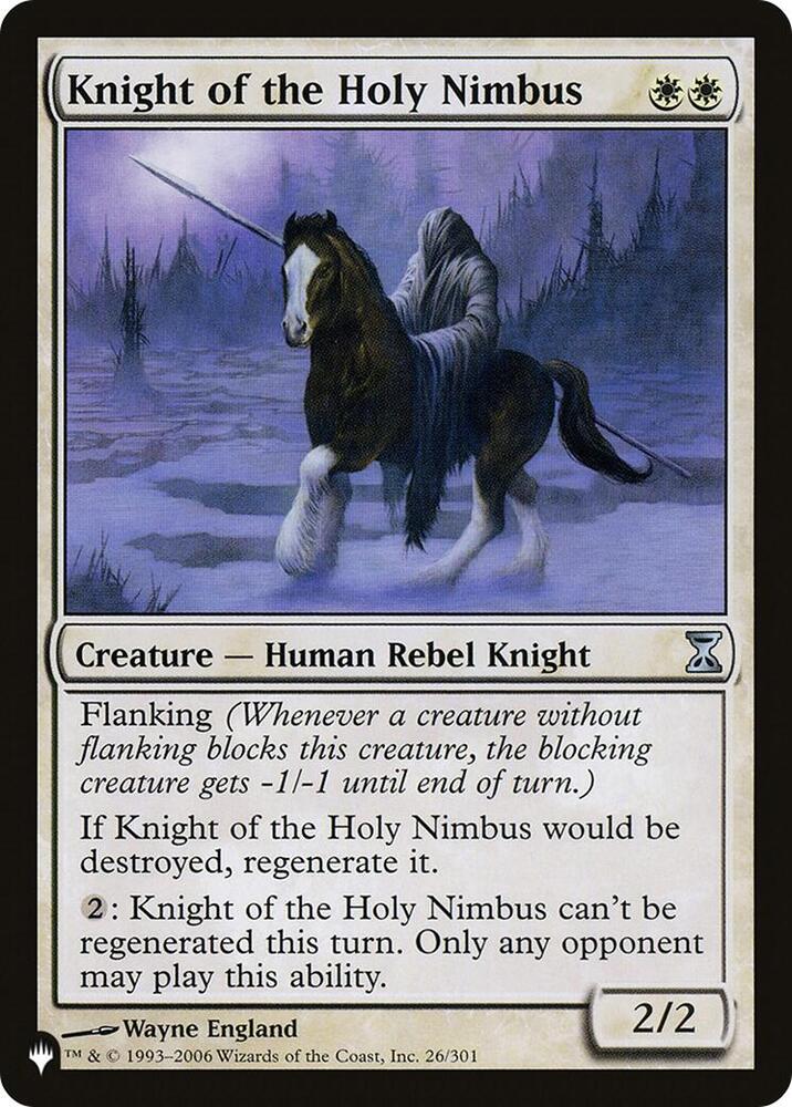 Knight of the Holy Nimbus (26/301) [The List]