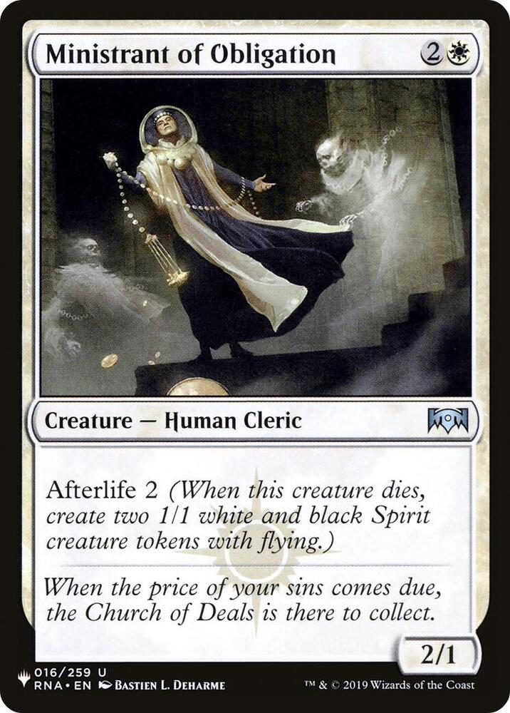 Ministrant of Obligation (016/259) [The List]