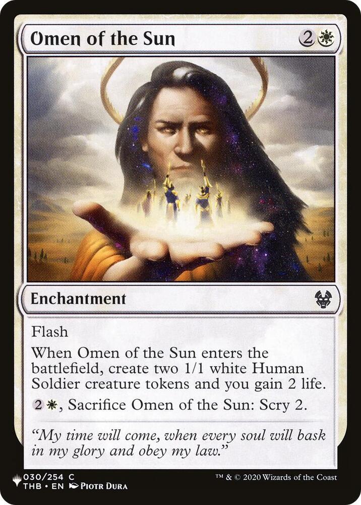 Omen of the Sun (030/254) [The List]