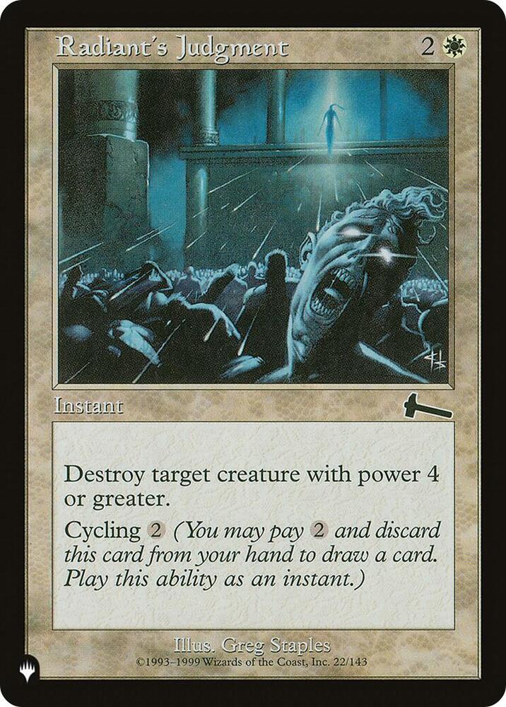 Radiant's Judgment (22/143) [The List]
